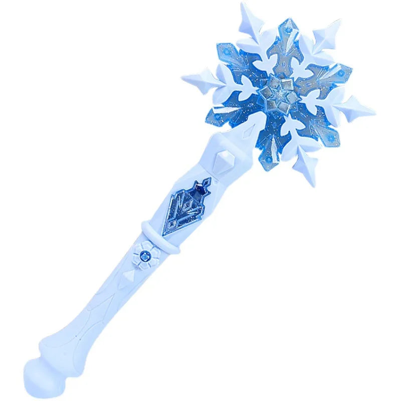 Frozen Elsa Snowflake Wand – Light-Up Sound Toy for Girls | Princess Cosplay & Christmas Gift