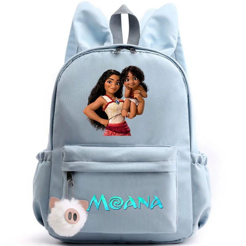 Disney Moana Backpack – Stylish & Practical with Playful Rabbit Ears for Kids and Teens