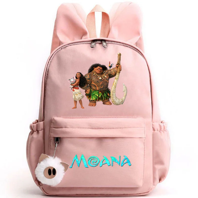 Disney Moana Backpack – Stylish & Practical with Playful Rabbit Ears for Kids and Teens