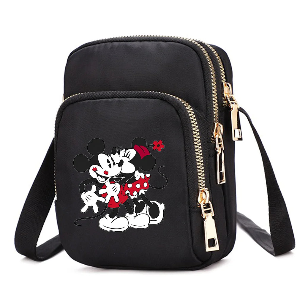 Mickey & Minnie Mouse Women’s Shoulder Bag – Crossbody Cell Phone Purse