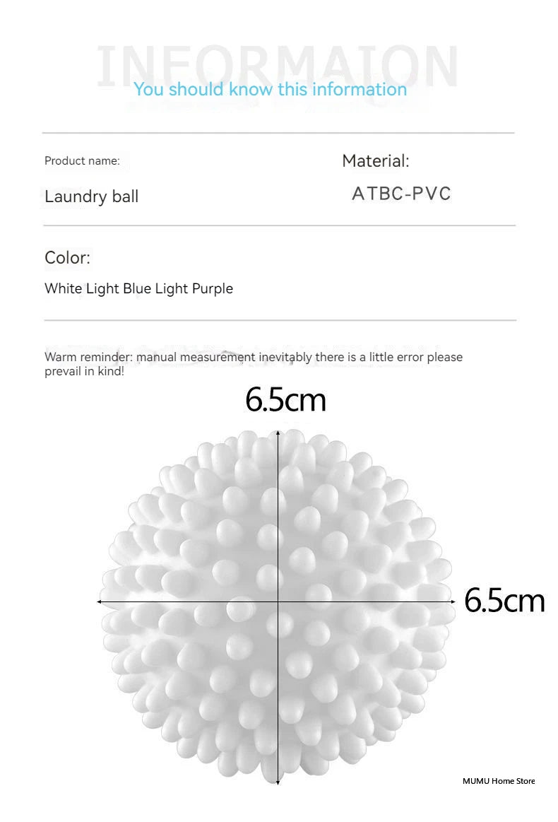 Reusable Laundry Balls – Fabric Softener Dryer Balls for Washing Machine