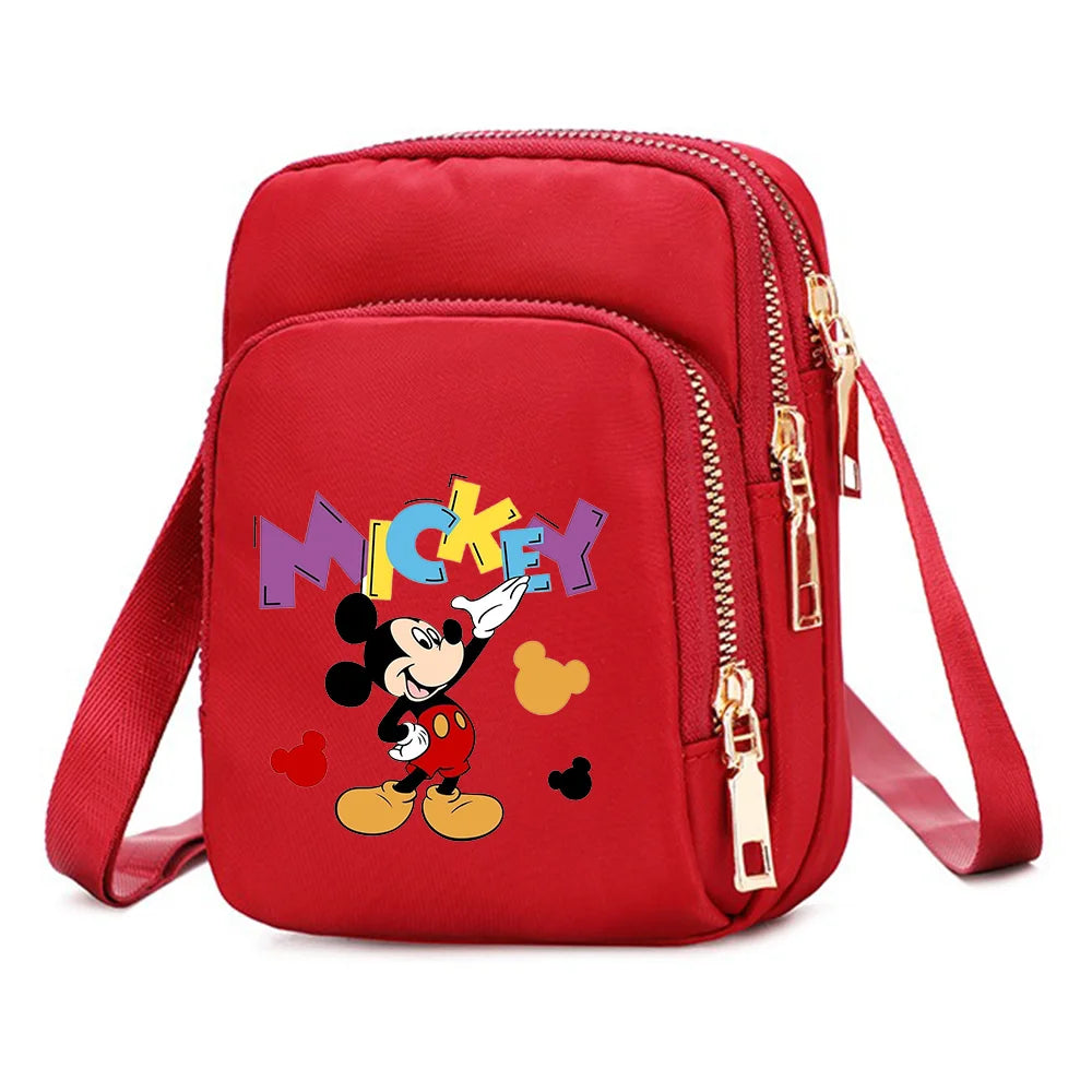 Mickey & Minnie Mouse Women’s Shoulder Bag – Crossbody Cell Phone Purse