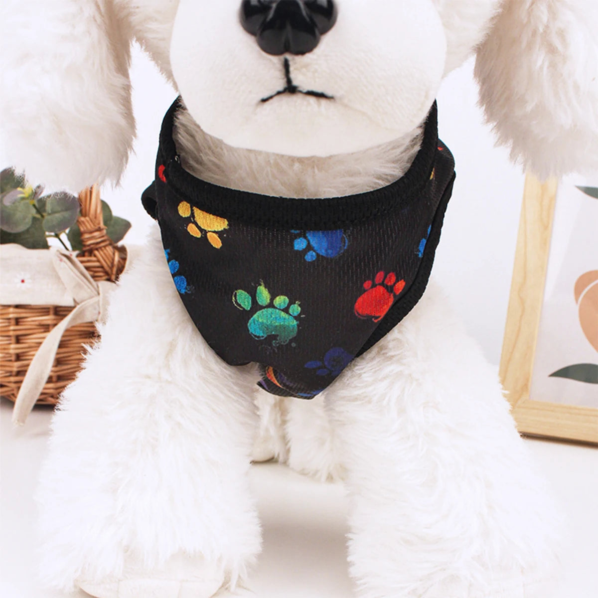 Summer Dog Vest – Breathable Footprint Print T-Shirt for Small and Medium Dogs