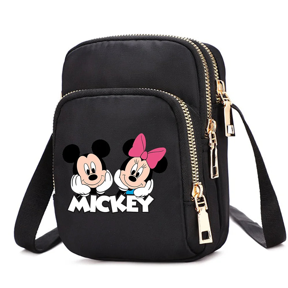 Mickey & Minnie Mouse Women’s Shoulder Bag – Crossbody Cell Phone Purse
