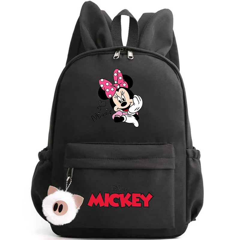 Disney Mickey & Minnie Mouse Backpack – School & Travel Rucksack with Rabbit Ears
