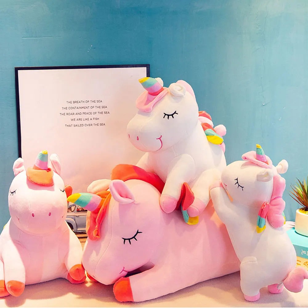 Unicorn Plush Sleeping Pillow – Soft Stuffed Animal in Multiple Colors | Magical Birthday Gift for Children