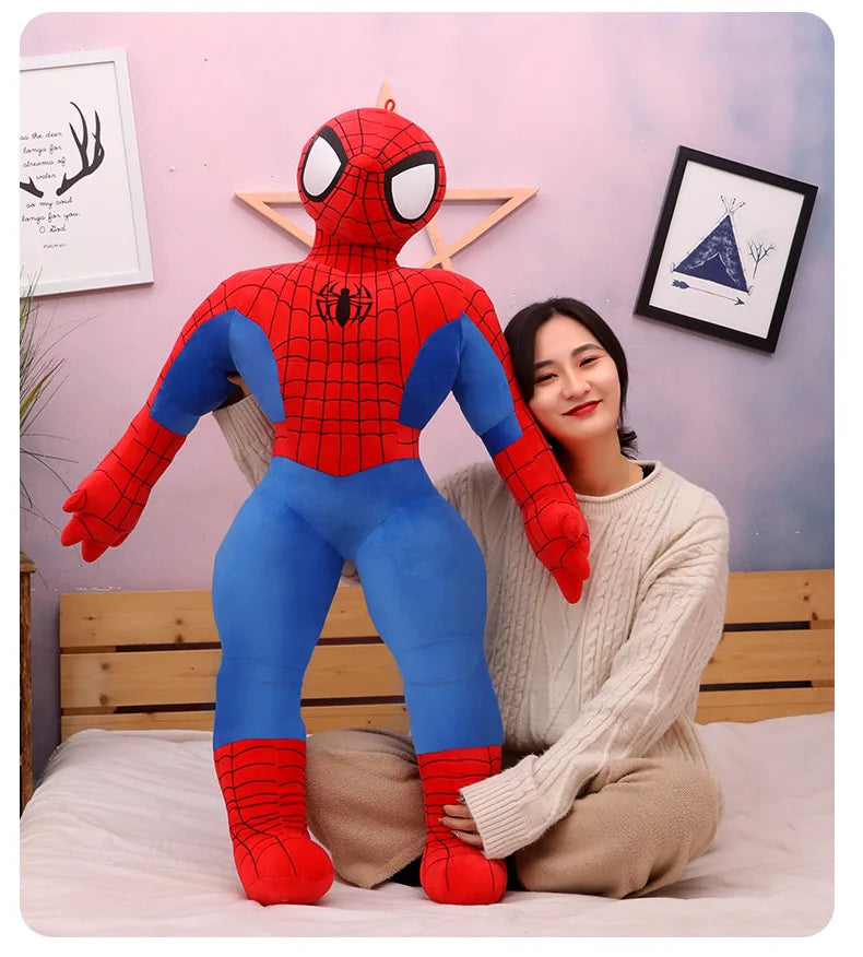 70cm Giant Spider-Man Plush Doll – Soft Stuffed Superhero Pillow | Marvel Cartoon Toy Gift for Boys & Kids’ Birthdays