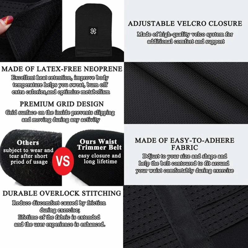 Men's Waist Trainer Vest – 2-in-1 Neoprene Slimming Body Shaper with Double Belts & Zipper | Sweat Vest for Fitness & Weight Loss