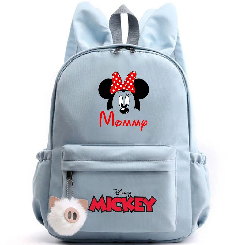 Disney Mickey & Minnie Mouse Backpack – School & Travel Rucksack with Rabbit Ears