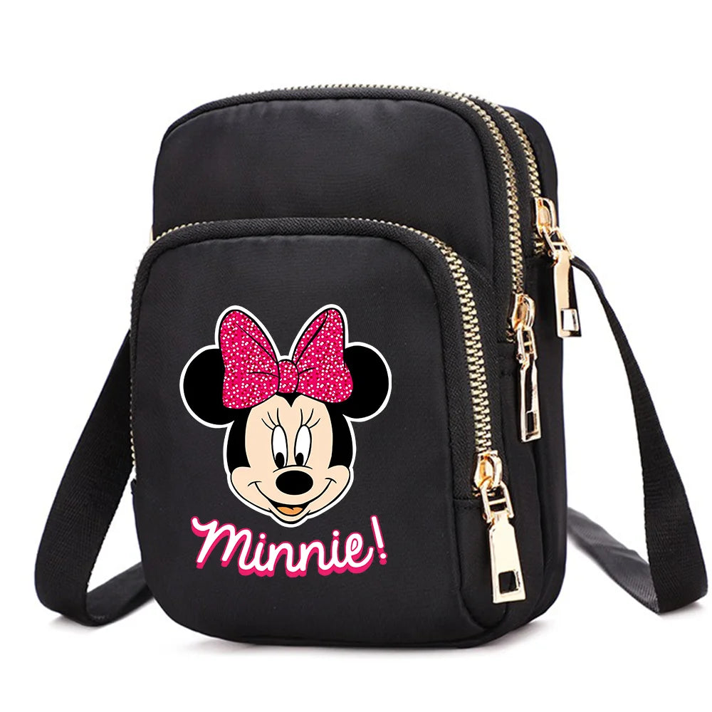 Mickey & Minnie Mouse Women’s Shoulder Bag – Crossbody Cell Phone Purse