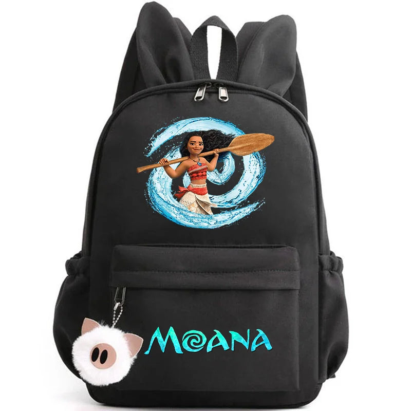Disney Moana Backpack – Stylish & Practical with Playful Rabbit Ears for Kids and Teens