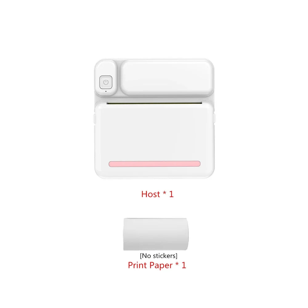 Mini Bluetooth Thermal Printer – Portable, Wireless, Ink-Free