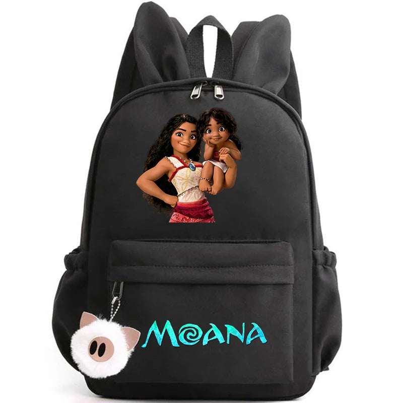 Disney Moana Backpack – Stylish & Practical with Playful Rabbit Ears for Kids and Teens