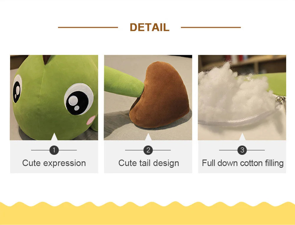 60cm Giant Dinosaur Plush Toy – Soft Stuffed Animal Pillow | Kawaii Birthday Gift for Kids & Room Decor
