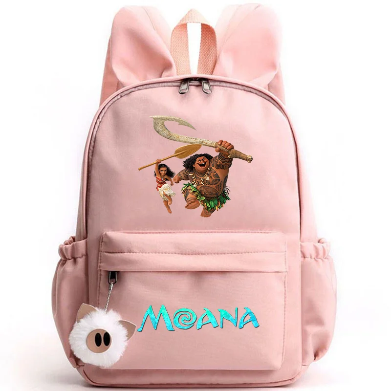 Disney Moana Backpack – Stylish & Practical with Playful Rabbit Ears for Kids and Teens
