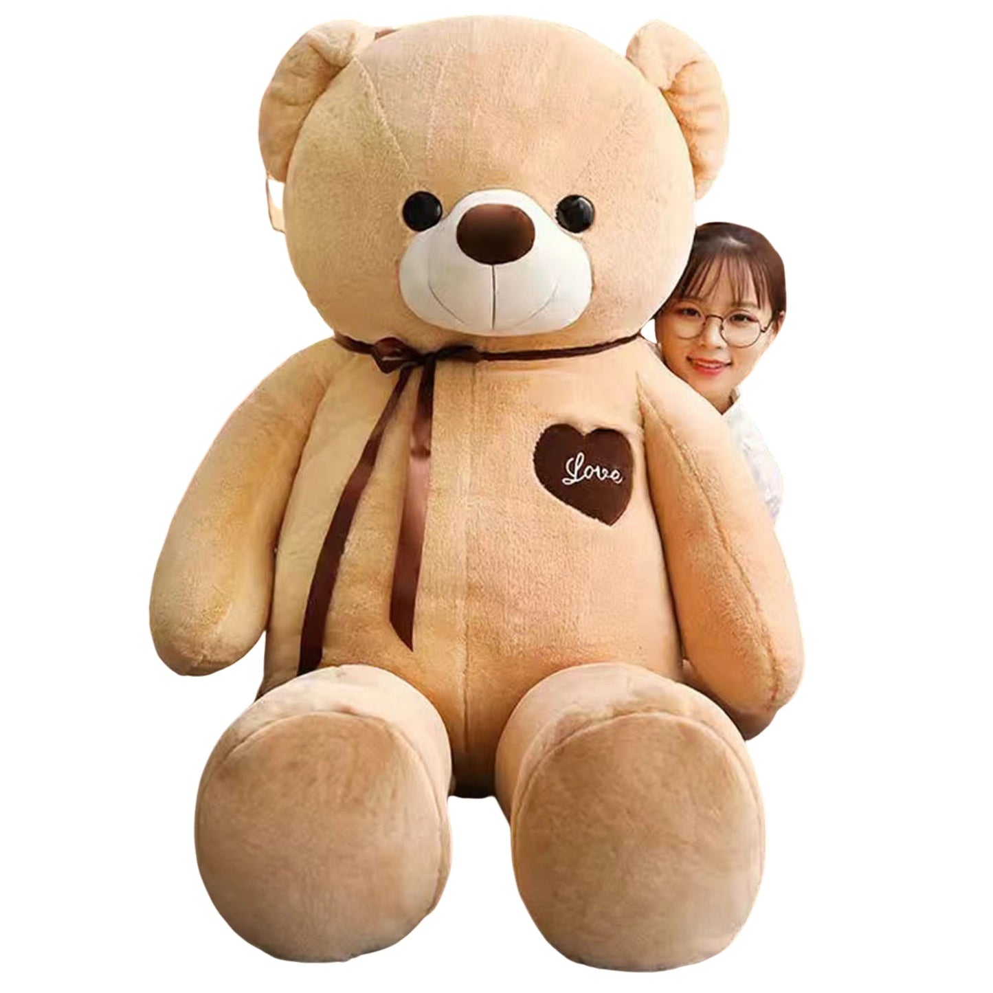 60cm Giant Bear Plush Toy – Soft Anti-Wrinkle Stuffed Animal Pillow | Claw Machine Grabber Doll & Baby Comfort Gift
