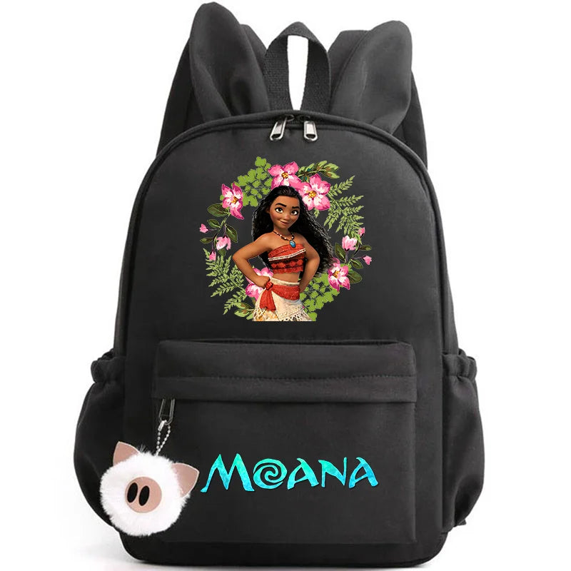 Disney Moana Backpack – Stylish & Practical with Playful Rabbit Ears for Kids and Teens