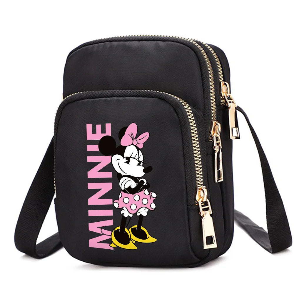 Mickey & Minnie Mouse Women’s Shoulder Bag – Crossbody Cell Phone Purse