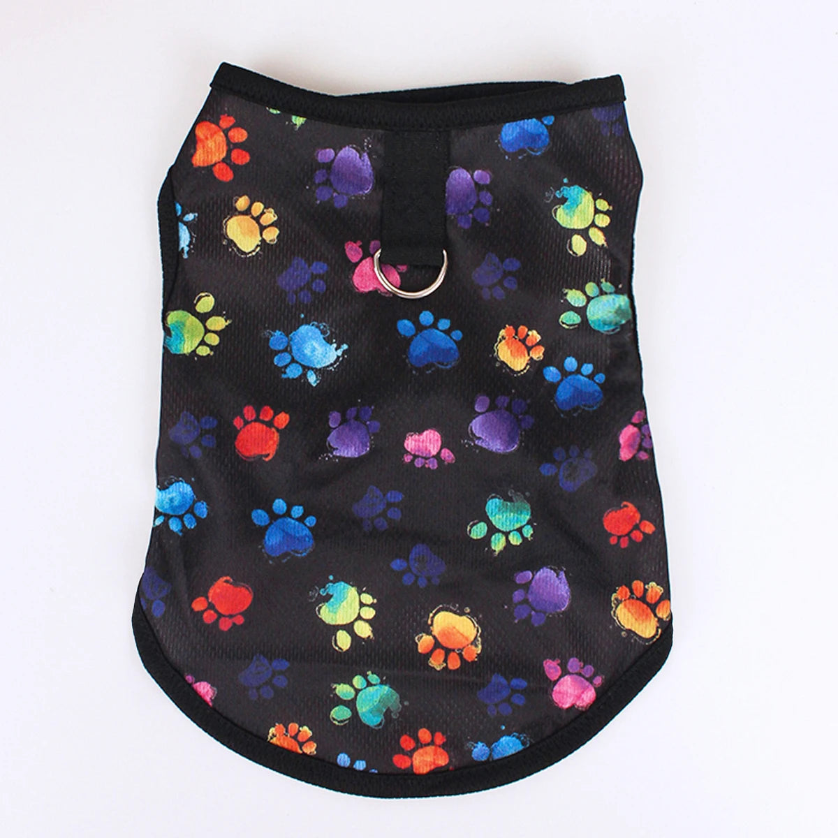 Summer Dog Vest – Breathable Footprint Print T-Shirt for Small and Medium Dogs