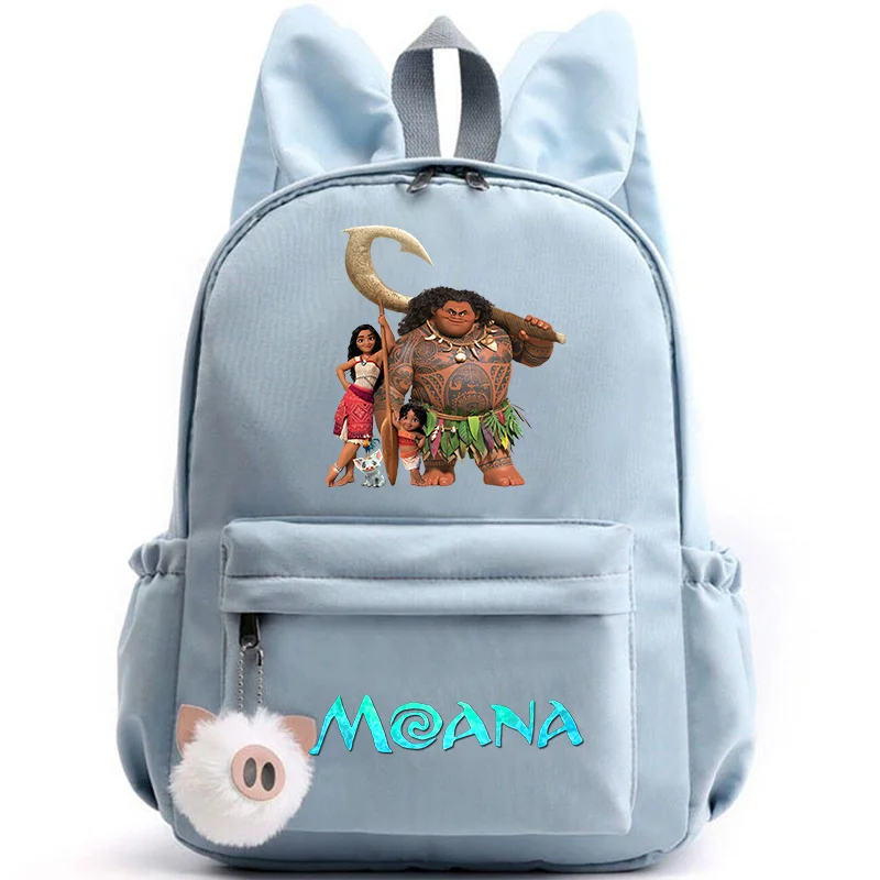 Disney Moana Backpack – Stylish & Practical with Playful Rabbit Ears for Kids and Teens