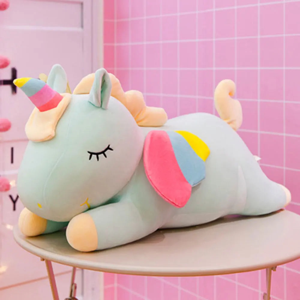 Unicorn Plush Sleeping Pillow – Soft Stuffed Animal in Multiple Colors | Magical Birthday Gift for Children