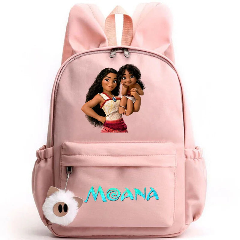 Disney Moana Backpack – Stylish & Practical with Playful Rabbit Ears for Kids and Teens
