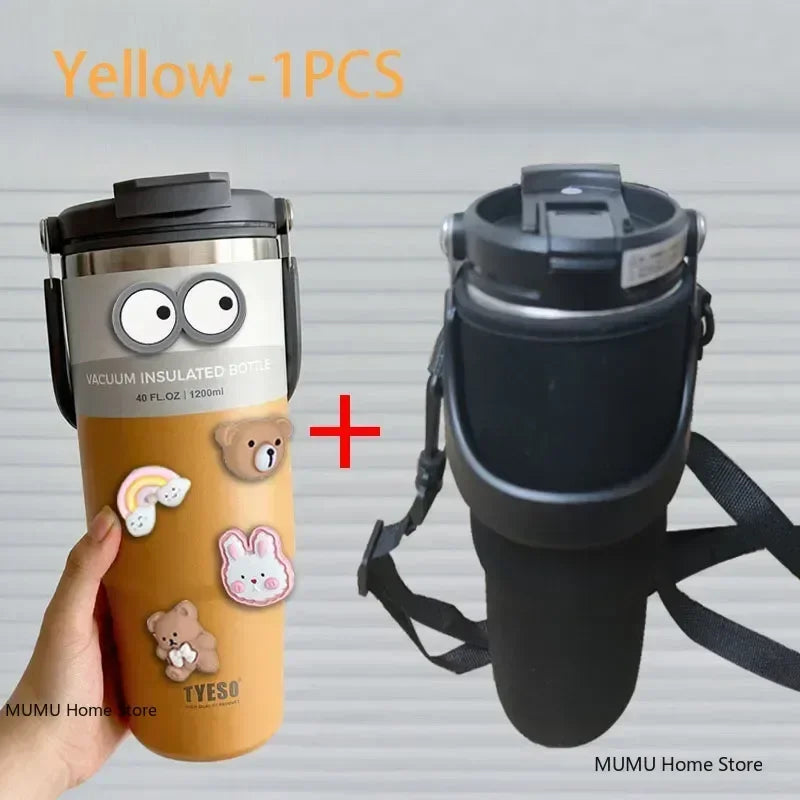 TYESO Thermo Coffee Cup – 600ML to 1200ML Insulated Travel Mug