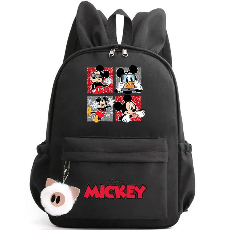 Disney Mickey & Minnie Mouse Backpack – School & Travel Rucksack with Rabbit Ears