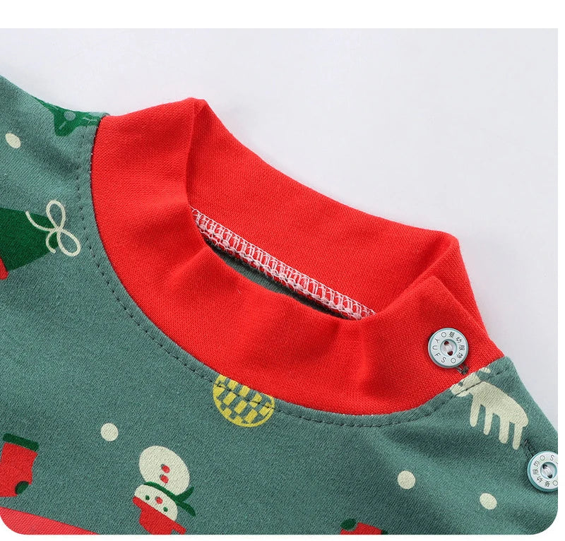Unisex Cotton Pajama Set for Kids – Cozy Autumn & Winter Sleepwear