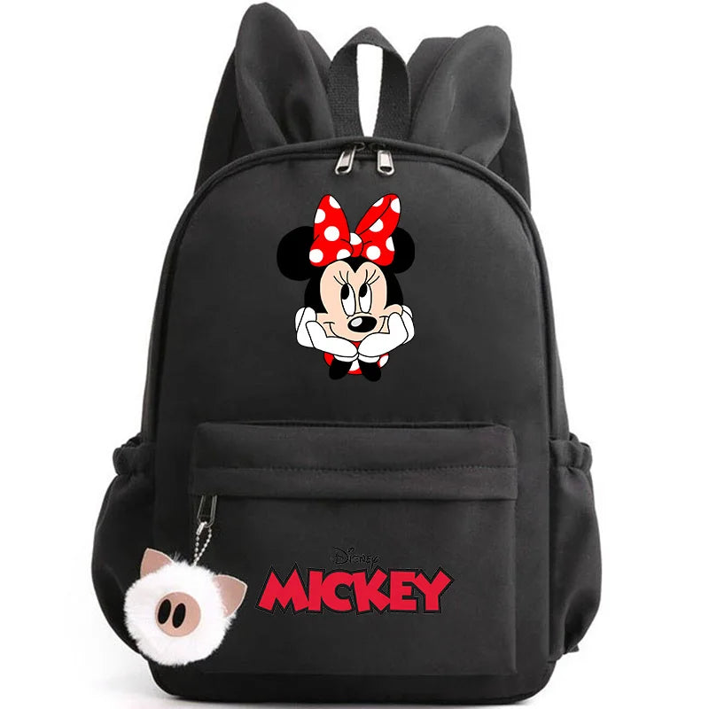 Disney Mickey & Minnie Mouse Backpack – School & Travel Rucksack with Rabbit Ears