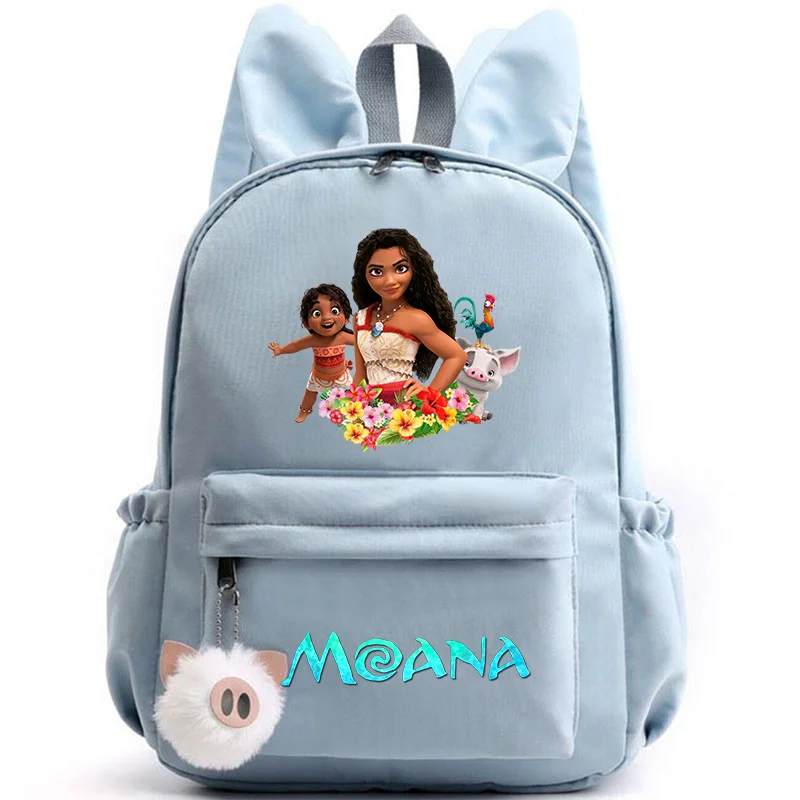 Disney Moana Backpack – Stylish & Practical with Playful Rabbit Ears for Kids and Teens