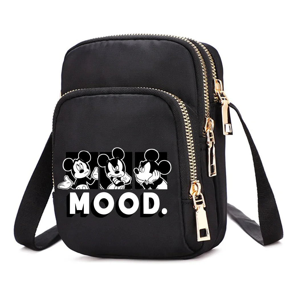 Mickey & Minnie Mouse Women’s Shoulder Bag – Crossbody Cell Phone Purse