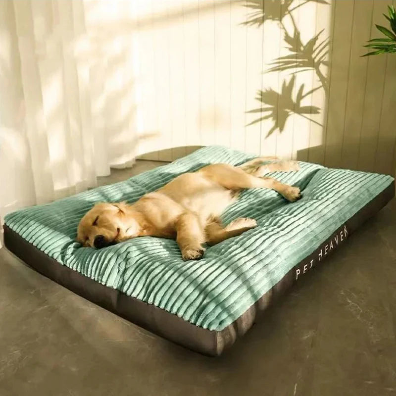Cozy Corduroy Dog Bed – Warm, Breathable Comfort for Large Pets
