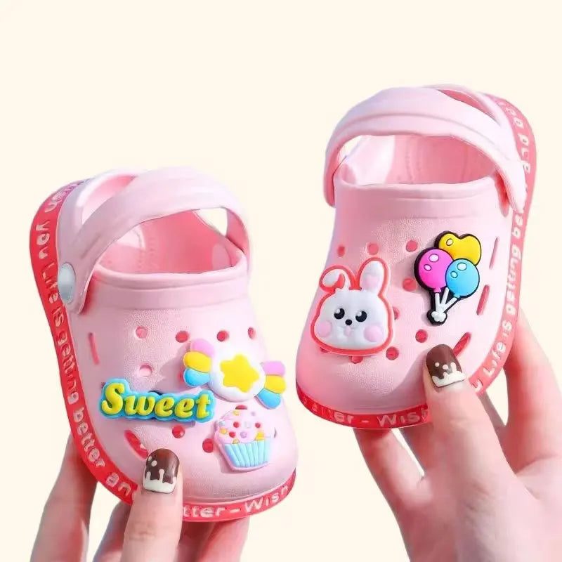 Cartoon Hole Sandals for Kids – Soft EVA Summer Slippers for Boys & Girls