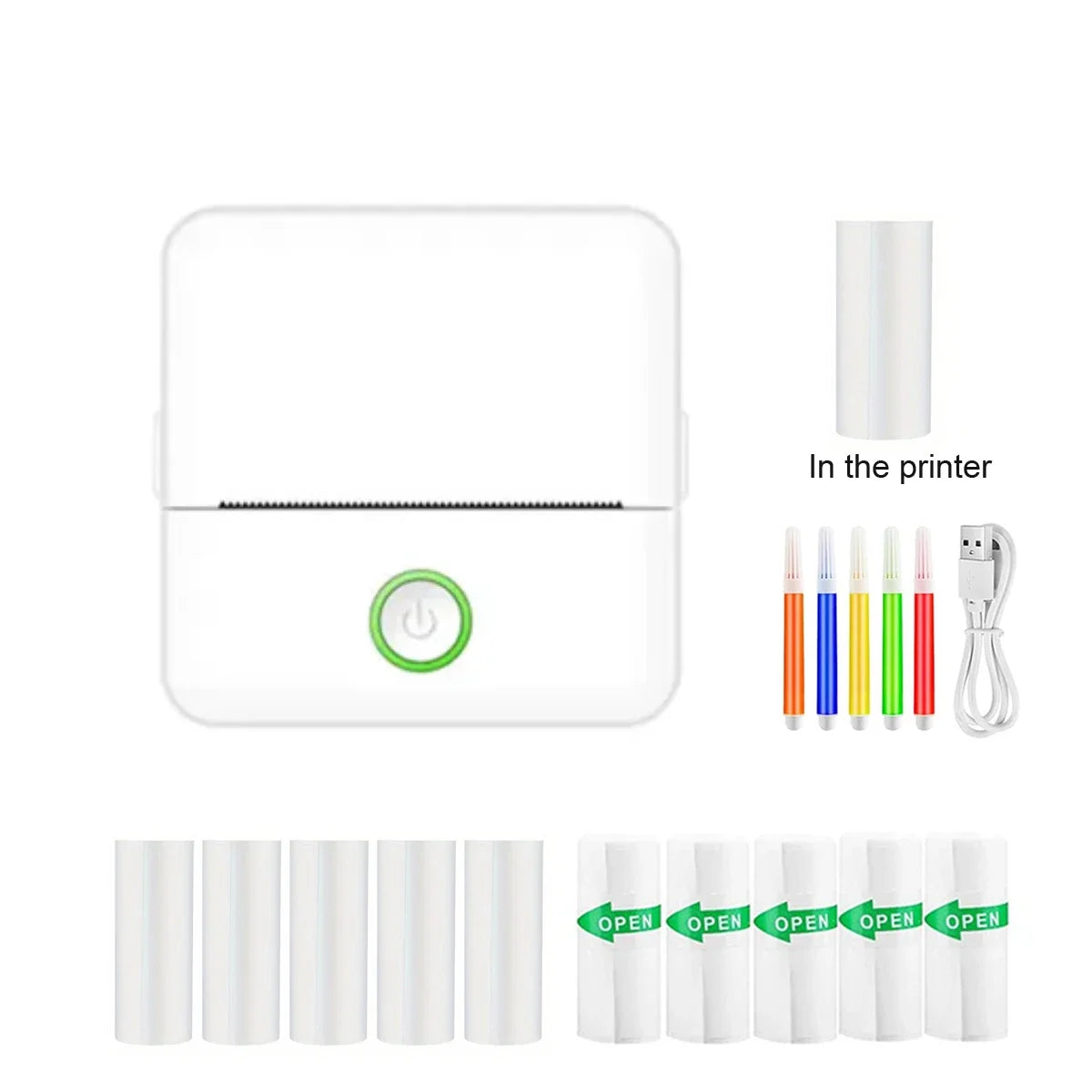 Mini Bluetooth Thermal Printer – Portable, Inkless, and Perfect for On-the-Go Printing