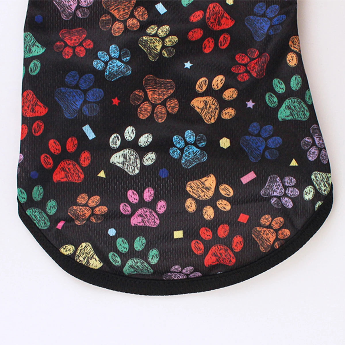 Summer Dog Vest – Breathable Footprint Print T-Shirt for Small and Medium Dogs