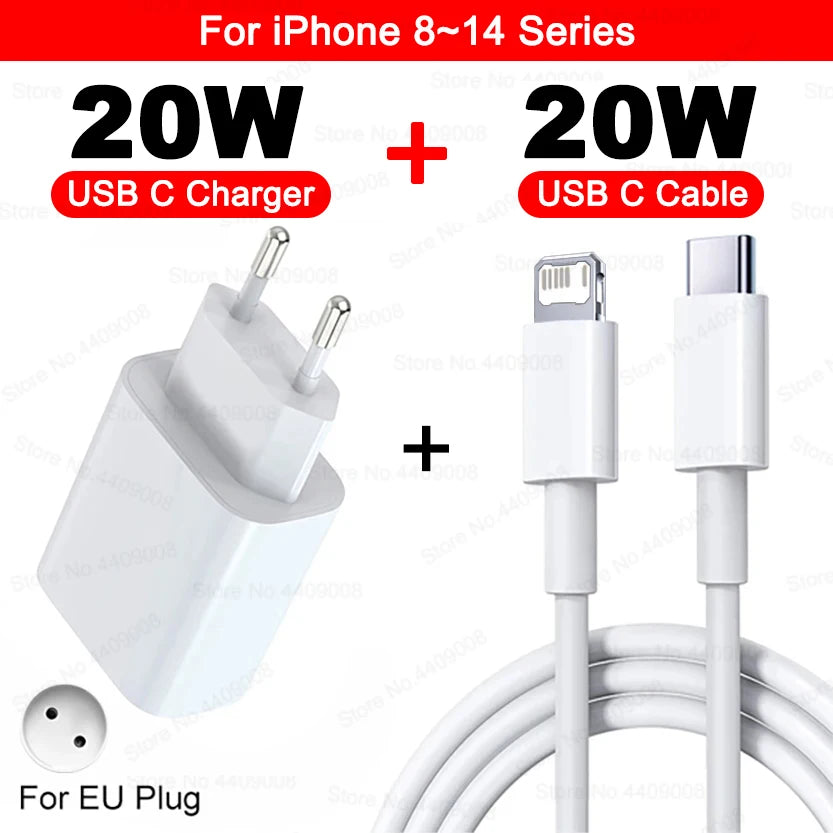 35W USB-C Fast Charger with Cable – Compatible with iPhone 11/12/13/14/15 Series