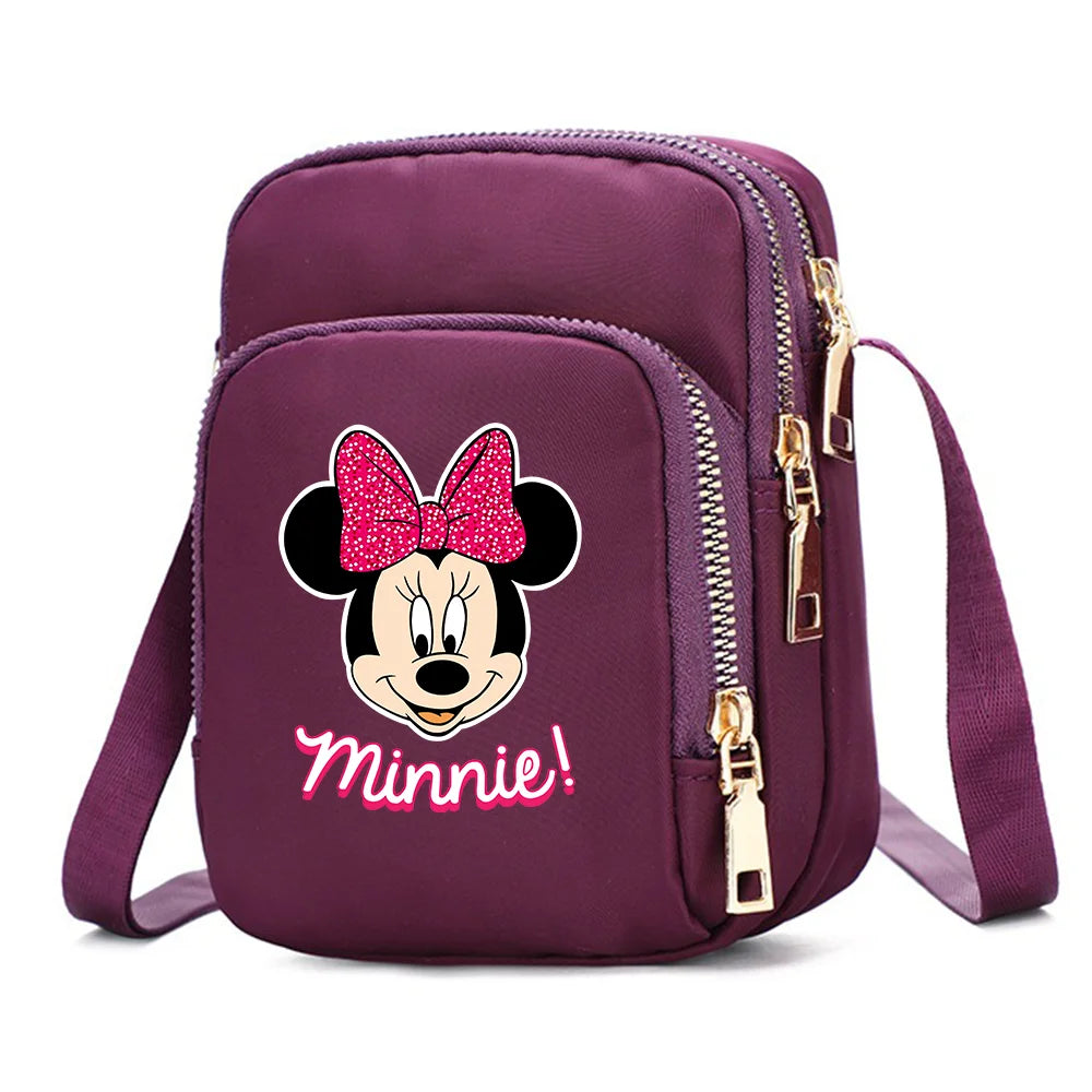 Mickey & Minnie Mouse Women’s Shoulder Bag – Crossbody Cell Phone Purse