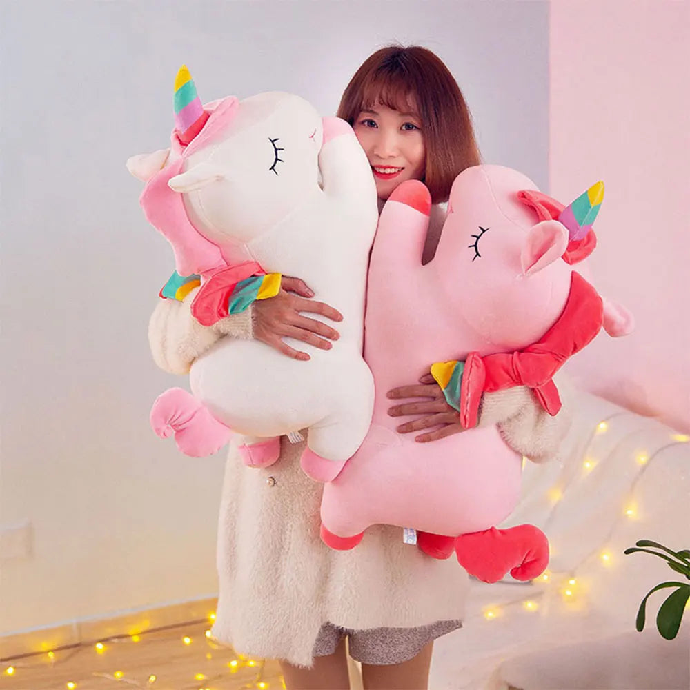 Unicorn Plush Sleeping Pillow – Soft Stuffed Animal in Multiple Colors | Magical Birthday Gift for Children