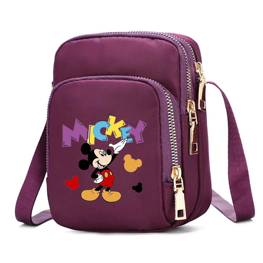 Mickey & Minnie Mouse Women’s Shoulder Bag – Crossbody Cell Phone Purse