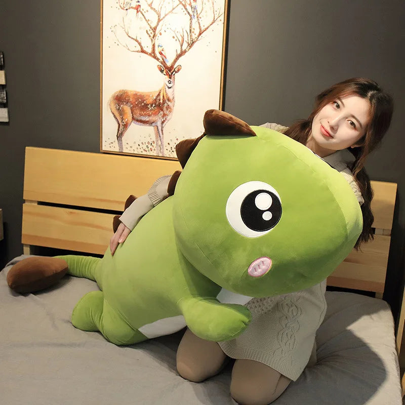 60cm Giant Dinosaur Plush Toy – Soft Stuffed Animal Pillow | Kawaii Birthday Gift for Kids & Room Decor