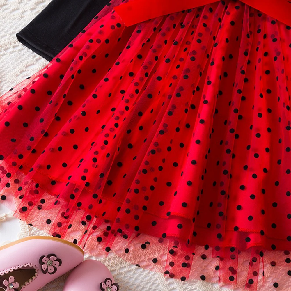 Mickey Minnie Fall Dresses for Girls – Long Sleeve Princess Party Costume