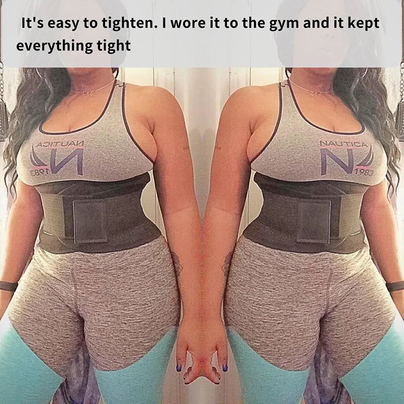 Men's Waist Trainer Vest – 2-in-1 Neoprene Slimming Body Shaper with Double Belts & Zipper | Sweat Vest for Fitness & Weight Loss