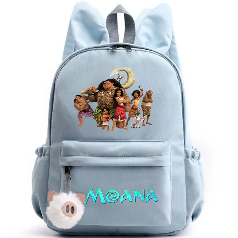 Disney Moana Backpack – Stylish & Practical with Playful Rabbit Ears for Kids and Teens
