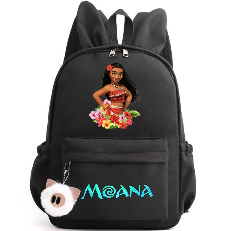 Disney Moana Backpack – Stylish & Practical with Playful Rabbit Ears for Kids and Teens