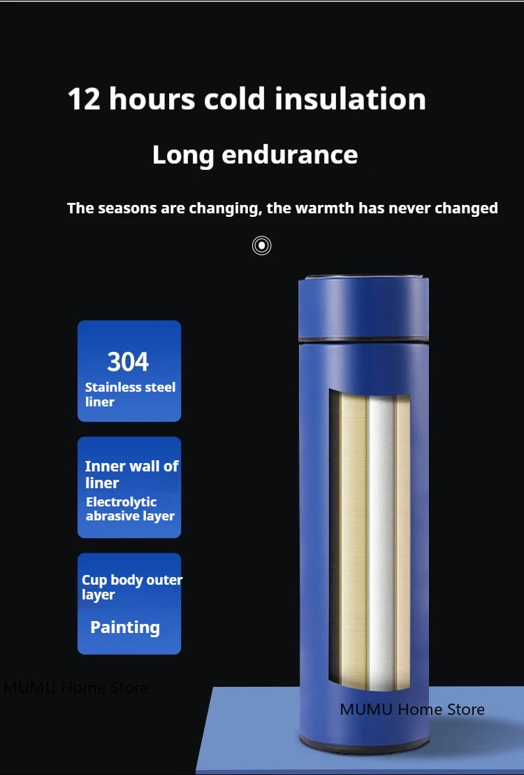 500ML Intelligent Temperature Thermos Bottle – LED Display & Stainless Steel Insulation