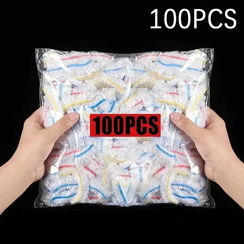 Colorful Disposable Food Covers – Elastic Fresh-Keeping Plastic Wrap Bags (Multi-Use)