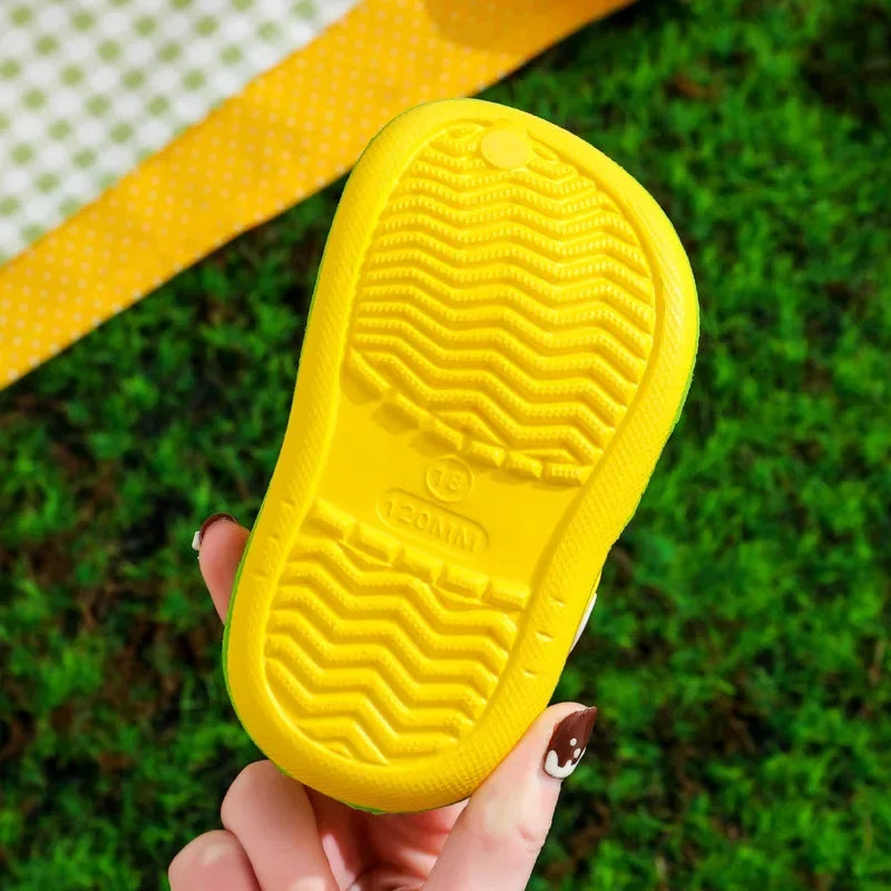Cartoon Hole Sandals for Kids – Soft EVA Summer Slippers for Boys & Girls