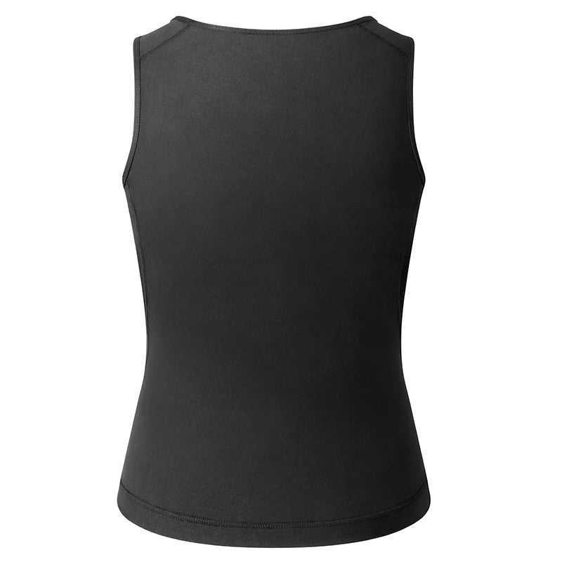 Men’s Sauna Sweat Vest – Heat-Trapping Slimming Body Shaper with Zipper | Compression Waist Trainer for Fitness & Weight Loss