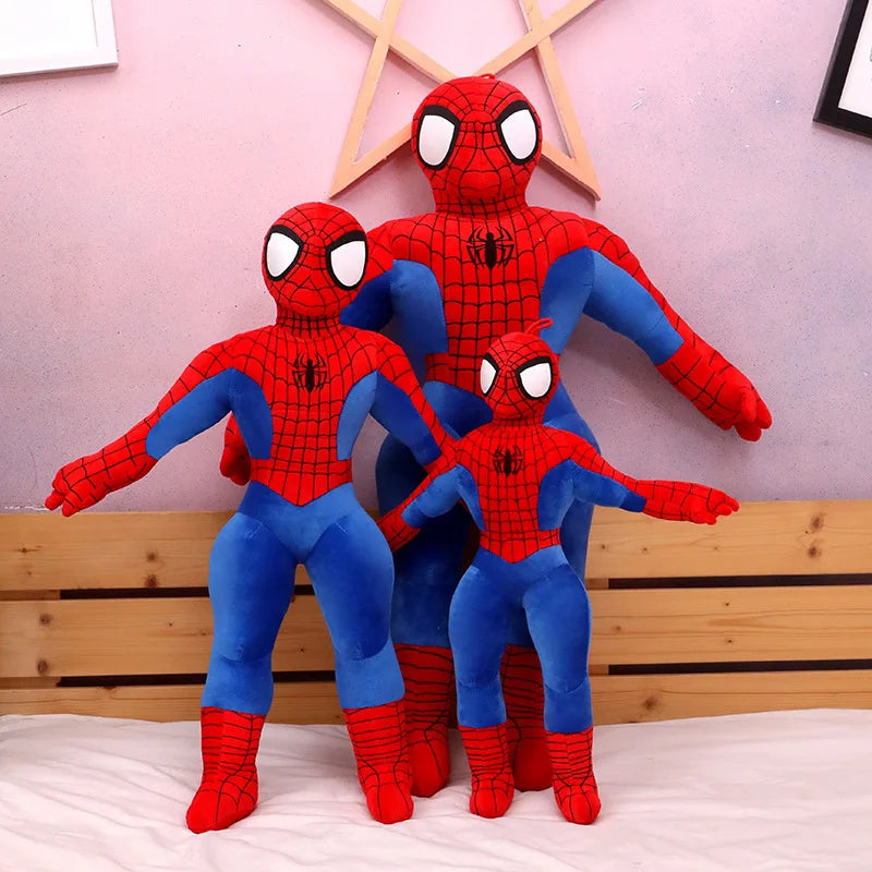 70cm Giant Spider-Man Plush Doll – Soft Stuffed Superhero Pillow | Marvel Cartoon Toy Gift for Boys & Kids’ Birthdays